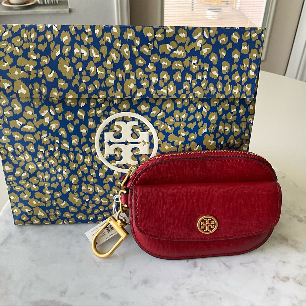 NWT Tory Burch Red Coin Purse